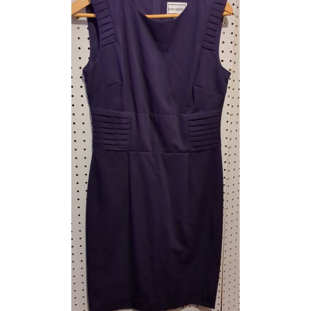 Karin Stevens Purple Formal Sleeveless Dress Size 8